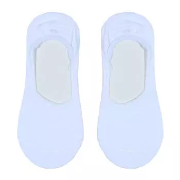 Носки-следки женские, р. 38-41, хлопок/полиэстер, белые, Basic