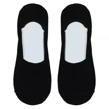 Носки-следки женские, р. 38-41, хлопок/полиэстер, черные, Basic