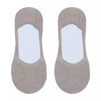 Носки-следки женские, р. 39-41, хлопок/полиэстер, бежевые, Glint