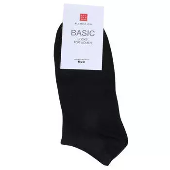 Носки женские, р. 38-41, хлопок/полиэстер, черные, Basic