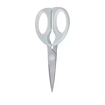 Ножницы кухонные, 17см, сталь/пластик, серо/бежевые, Assist