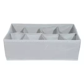 Органайзер-разделитель для ящиков, 31х18 см, 8 отд, текстиль, серый, Pedant