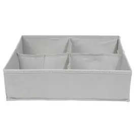 Органайзер-разделитель для ящиков, 35х30 см, 4 отд, текстиль, серый, Pedant