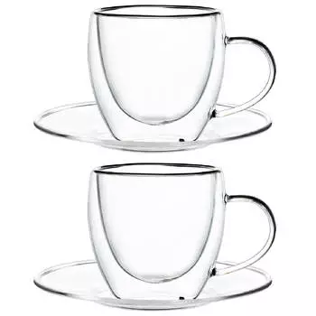 Пара чайная, 2 перс, 4 пр, 240 мл, стекло Б, Air