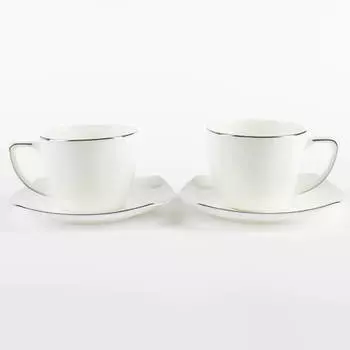 Пара чайная, 2 перс, 4 пр, 240 мл, фарфор F, Iceberg