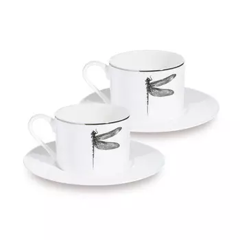 Пара чайная, 2 перс, 4 пр, 240 мл, фарфор F, Стрекоза, Symphony