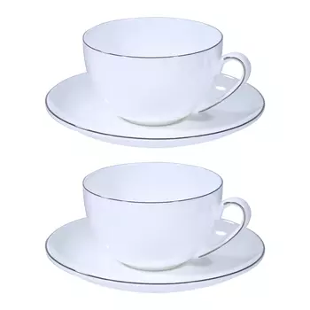 Пара чайная, 2 перс, 4 пр, 250 мл, фарфор F, Antarctica