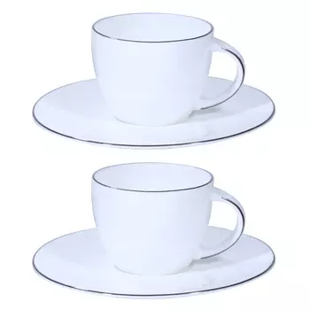 Пара кофейная, 2 перс, 4 пр, 110 мл, фарфор F, Antarctica