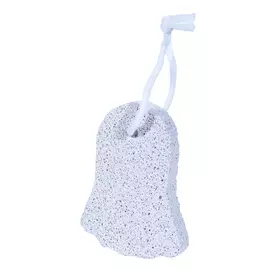 Пемза для ног, 9х5 см, вулканический камень, белая, Ножка