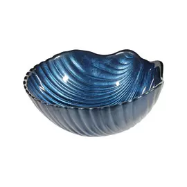 Пиала, 13х5 см, стекло, синяя, Гребешок, Coast