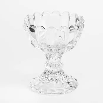 Подставка для яйца, 7 см, стекло, Clear pattern