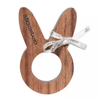 Подставка для яйца, 8х5 см, дерево, Кролик, Natural Easter