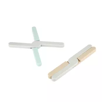 Подставка под горячее, 20 см, складная, силикон, пастель, Manny