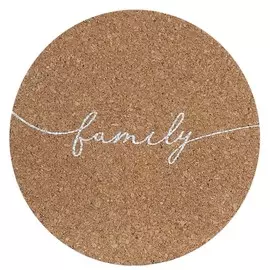 Подставка под кружку, 11 см, 4 шт, в подставке, пробка/керамика, Morning, Cork