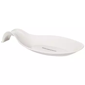 Подставка под ложку, 23х12 см, силикон, молочная, Soft