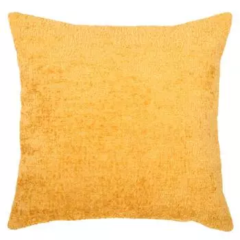 Подушка декоративная, 45х45 см, шенилл, желтая, Sicily