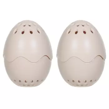 Поглотитель запаха для холодильника, 2 шт, 5 см, яйцо, пластик, бежевый, Clean