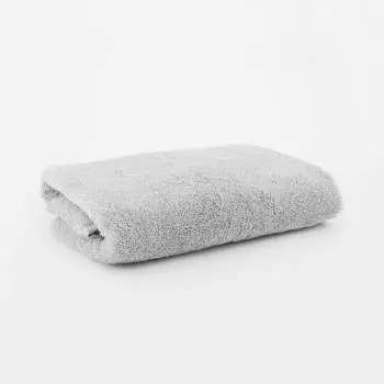 Полотенце, 40х60 см, хлопок, светло-серое, Wellness