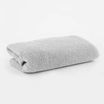 Полотенце, 50х90 см, хлопок, светло-серое, Wellness