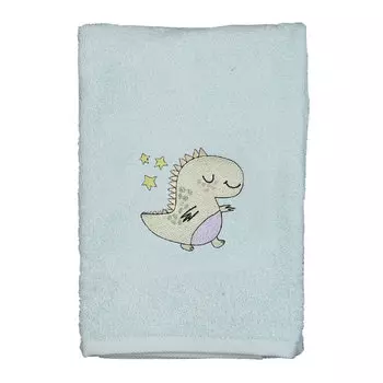 Полотенце детское, 50x80 см, хлопок, мятное, Динозавр, Dino