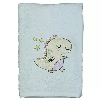 Полотенце детское, 70x120 см, хлопок, мятное, Динозавр, Dino