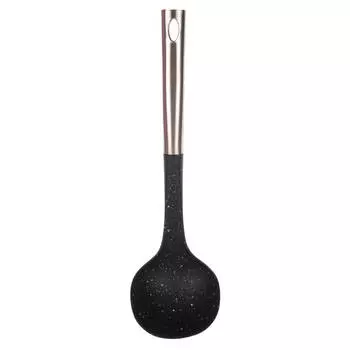 Половник, 32 см, нейлон/сталь, черный, Steel speckled