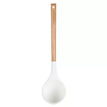 Половник, 32 см, силикон/дерево, бежевый, Provence