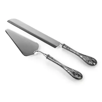Приборы для сервировки торта, 2 пр, лопатка/нож, металл, Brittany