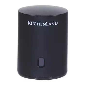 Пробка для винной бутылки, 6 см, вакуумная, с окном установки даты, пластик, черная, Bar