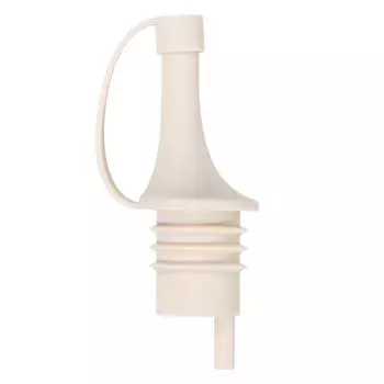 Пробка-дозатор для бутылки с маслом, 6 см, с крышкой, пластик, бежевая, Soft kitchen