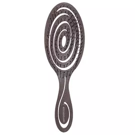 Расческа массажная для волос, 22 см, растительное волокно/пластик, коричневая, Zipo