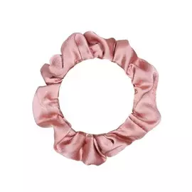 Резинка для волос, 6 см, сатин, пудровая, Silk