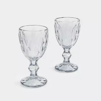 Рюмка, 50 мл, 2 шт, стекло Р, серая, Rhomb color