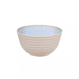 Салатник, 13x7 см, 500 мл, пластик, бежево-серый, Country