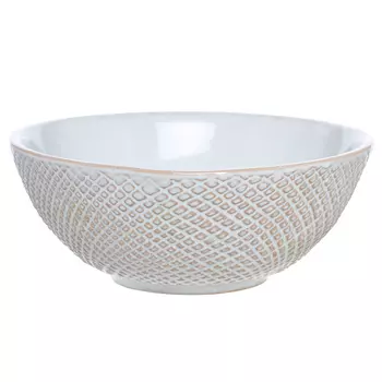 Салатник, 15 см, керамика, бело-бежевый, Coast