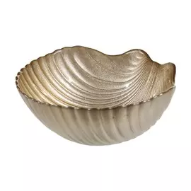 Салатник, 16х6 см, стекло, бежевый, Гребешок, Coast