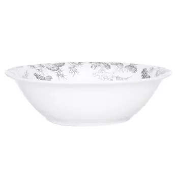 Салатник, 17 см, фарфор N, белый, Gray tiger