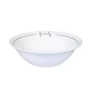 Салатник, 17х6 см, 380 мл, фарфор N, белый, Family, Scroll white