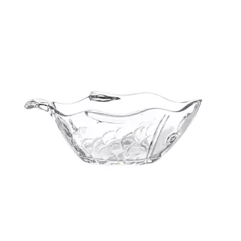 Салатник, 18х13 см, стекло, Рыба, Fish print