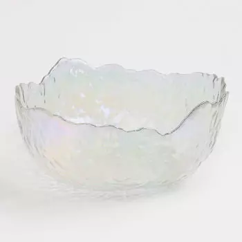 Салатник, 20х9 см, 1,2 л, стекло, перламутр, Nautilus Polar