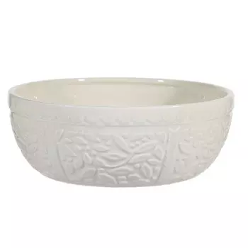 Салатник, 23х10 см, керамика, кремовый, Лепестки, Impression