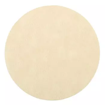 Салфетка под приборы, 33 см, ПВХ, круглая, бежевая, Rock
