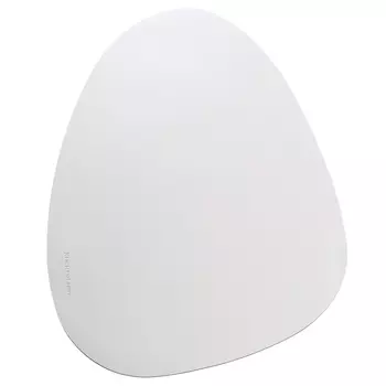 Салфетка под приборы, 37x45 см, ПВХ, фигурная, молочная, Rock