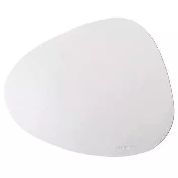 Салфетка под приборы, 37x45 см, ПВХ, фигурная, молочная, Rock