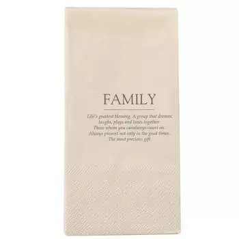 Салфетки бумажные, 33х33 см, 20 шт, прямоугольные, белые, Family, Course
