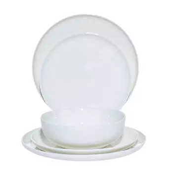 Сервиз обеденный, 6 перс, 18 пр, фарфор N, белый, White nights