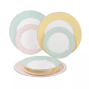 Сервиз обеденный, 6 перс, 18 пр, фарфор F, Summer pastel