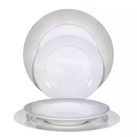 Сервиз обеденный, 6 перс, 18 пр, фарфор N, бежевый/молочный, Chalk