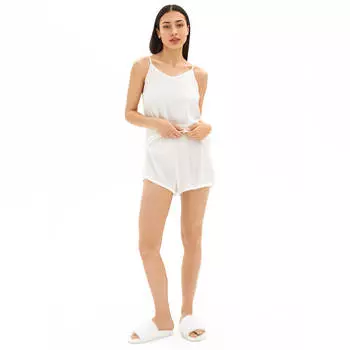 Шорты женские, домашние, р. L, вискоза, белые, Edith