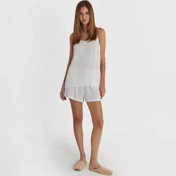 Шорты женские, домашние, р. M, вискоза, белые, Edith